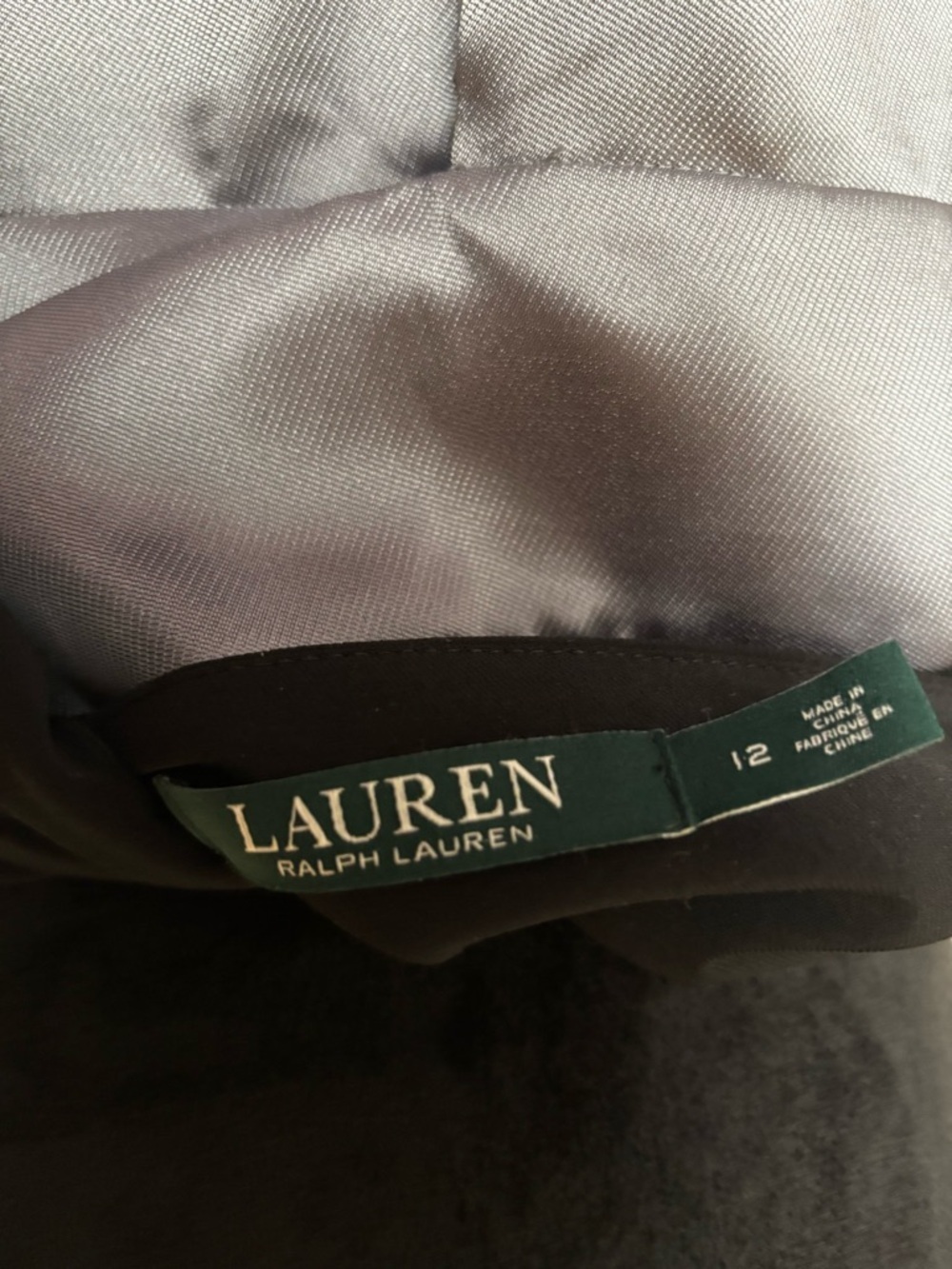 Lauren Ralph Lauren High-Low Fit & Flare Dress in Black and Gray 12 Quiet Luxury - Picture 6 of 14